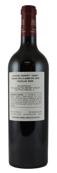 2009 Château Pontet-Canet, 750ml