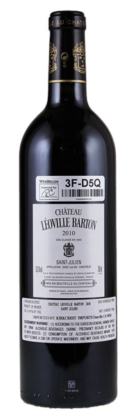 2010 Château Leoville-Barton, 750ml
