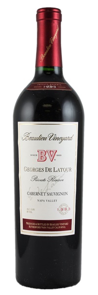 1993 Beaulieu Vineyard Georges de Latour Private Reserve Cabernet Sauvignon, 750ml