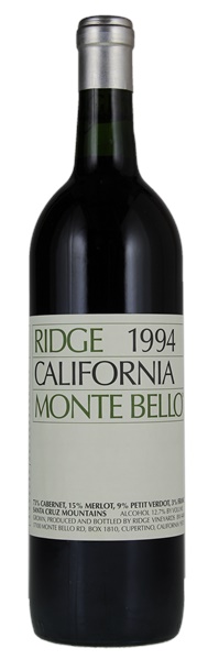 1994 Ridge Monte Bello, 750ml