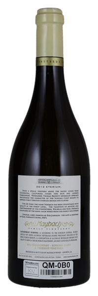 2012 Maybach Eterium Chardonnay, 750ml