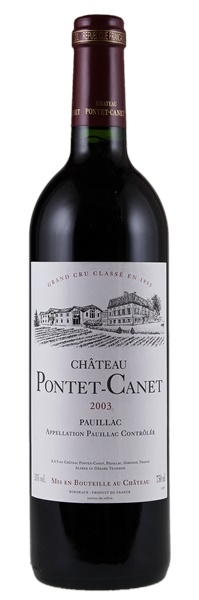 2003 Château Pontet-Canet, 750ml