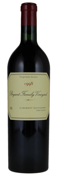 1998 Bryant Family Vineyard Cabernet Sauvignon, 750ml