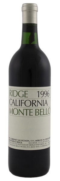 1996 Ridge Monte Bello, 750ml