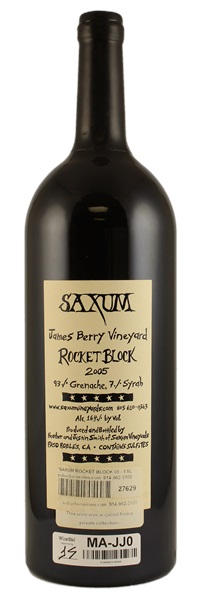 2005 Saxum James Berry Vineyard Rocket Block, 1.5ltr