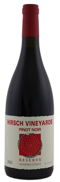 2012 Hirsch Vineyards Sonoma Coast Reserve Pinot Noir, 750ml