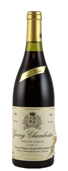 1989 Domaine Philippe Charlopin-Parizot Gevrey Chambertin Cuvee Vielles Vignes, 750ml