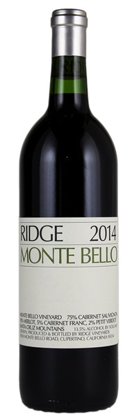 2014 Ridge Monte Bello, 750ml
