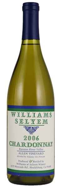 2006 Williams Selyem Allen Vineyard Chardonnay, 750ml