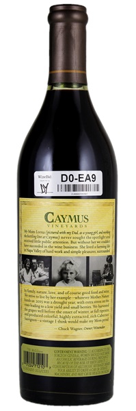 2015 Caymus Cabernet Sauvignon, 750ml