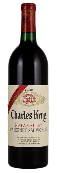 1980 Charles Krug Vintage Selection Cabernet Sauvignon, 750ml