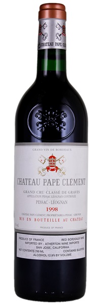 1998 Château Pape-Clement, 750ml