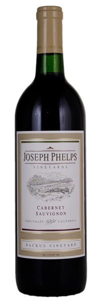 1991 Joseph Phelps Backus Vineyard Cabernet Sauvignon, 750ml