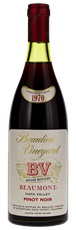 1970 Beaulieu Vineyard Beaumont Pinot Noir