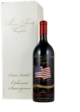 2002 Sherwin Family Cab Sauvignon Ltd Edition Commemorative Etched American Flag
