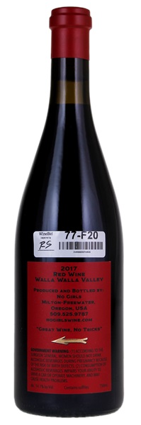 2017 Cayuse No Girls Double Lucky #8, 750ml