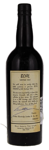 1847 Shortridge Lawton & Co. Ltd Boal Madeira, 750ml