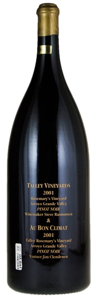 2001 Classic Cuvees KCBX Talley Vineyards & Au Bon Climat Pinot Noir Blend, 9.0ltr