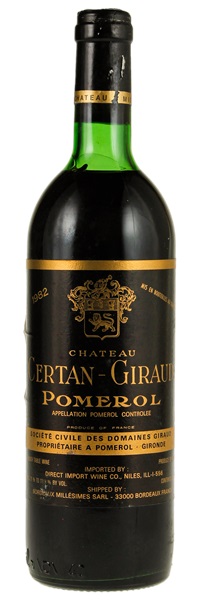 1982 Château Certan-Giraud, 750ml