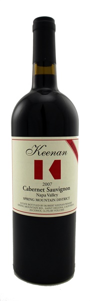 2007 Robert Keenan Winery Spring Mountain Reserve Cabernet Sauvignon, 750ml