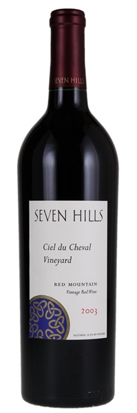 2003 Seven Hills Winery Red Mountain Ciel du Cheval Red, 750ml