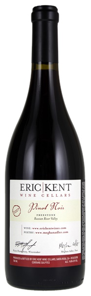 2007 Eric Kent Wine Cellars Freestone Pinot Noir, 750ml