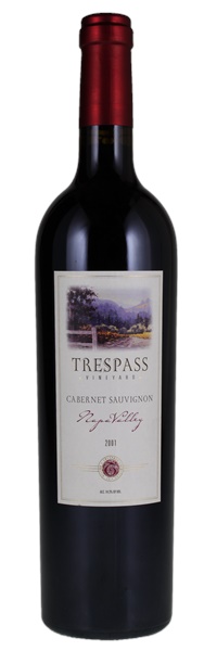 2001 Trespass Vineyard Cabernet Sauvignon, 750ml