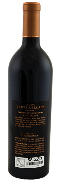 2004 Lewis Cellars Reserve Cabernet Sauvignon, 750ml