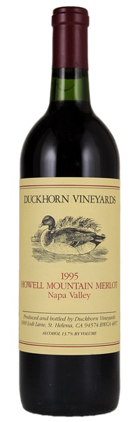 1995 Duckhorn Vineyards Howell Mountain Merlot, 750ml