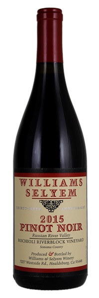 2015 Williams Selyem Rochioli Riverblock Vineyard Pinot Noir, 750ml