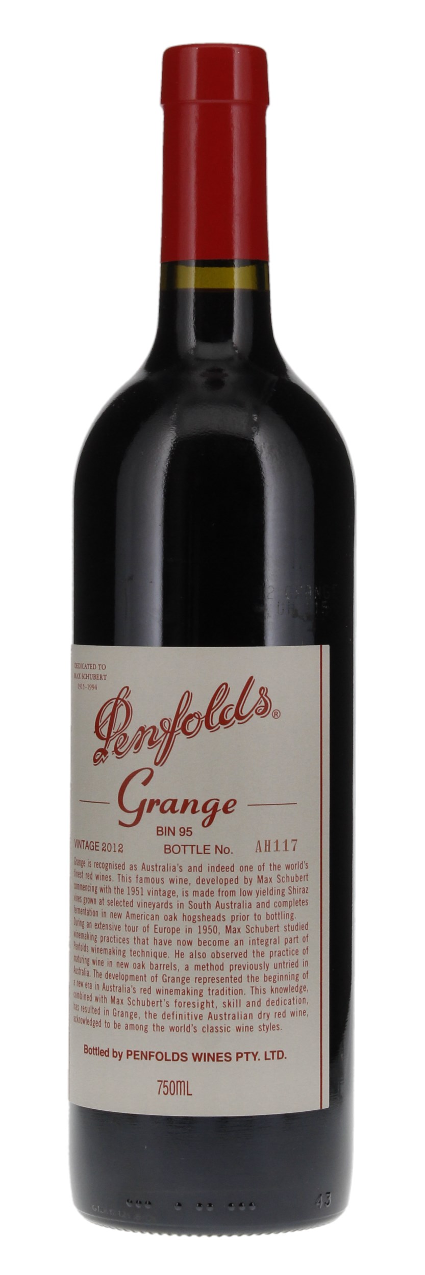 2012 Penfolds Grange, 750ml