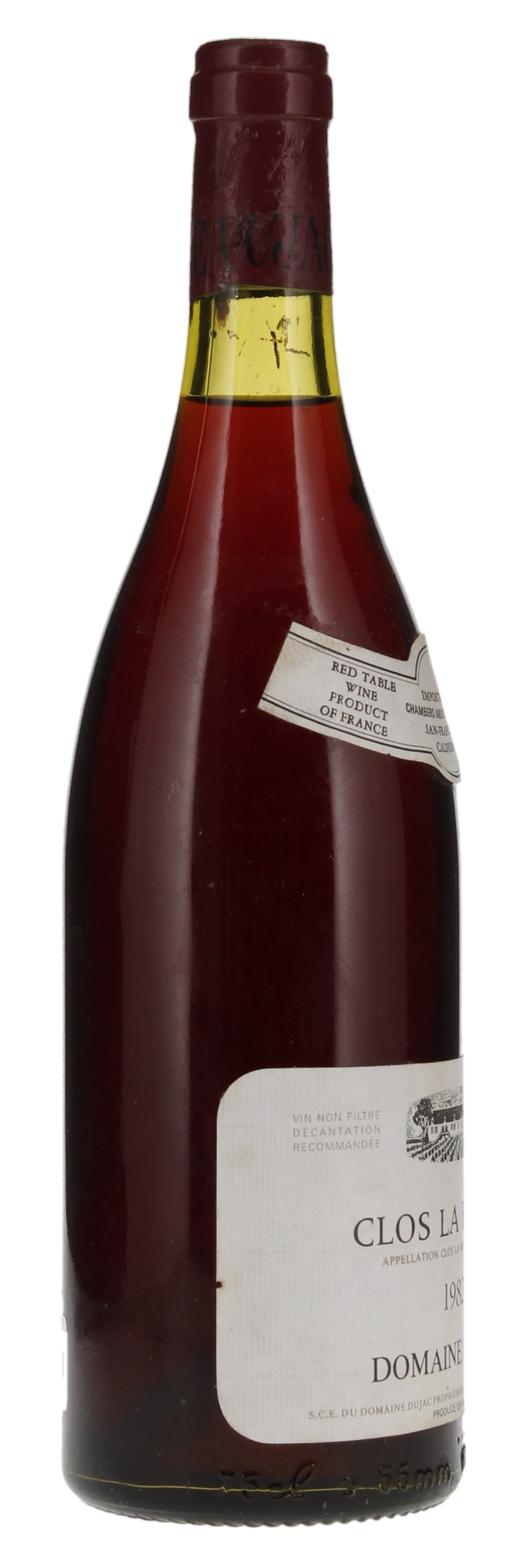 1982 Domaine Dujac Clos de la Roche, 750ml