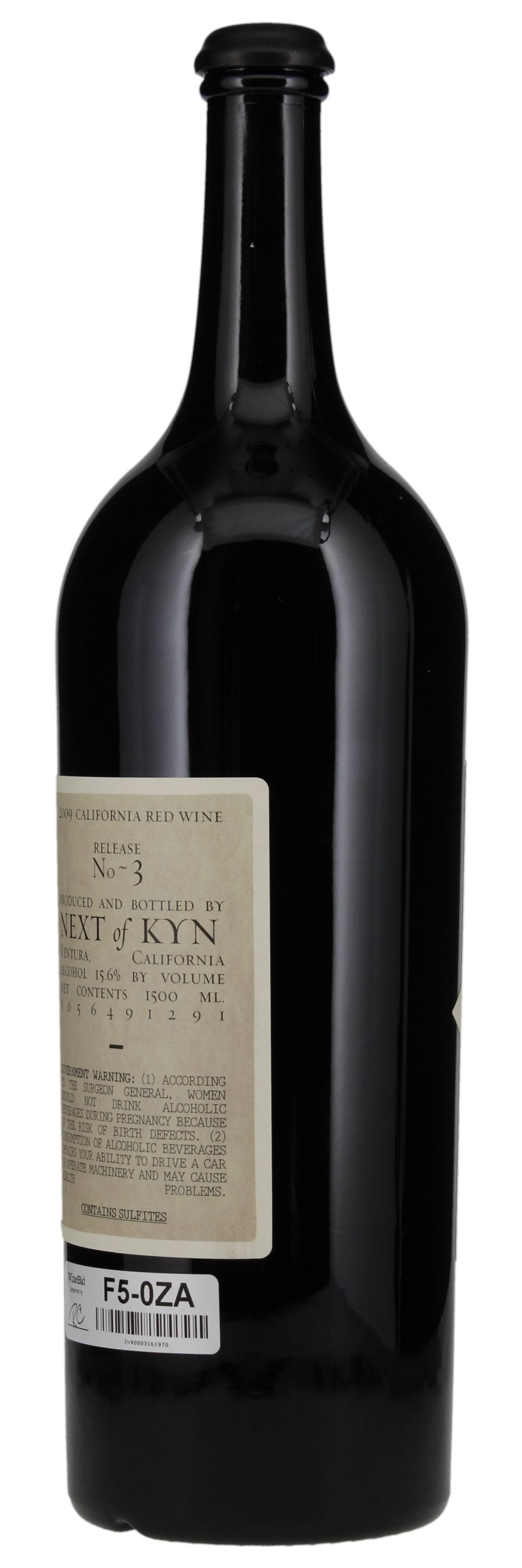 2009 Sine Qua Non Next Of Kyn No. 3 Red, 1.5ltr