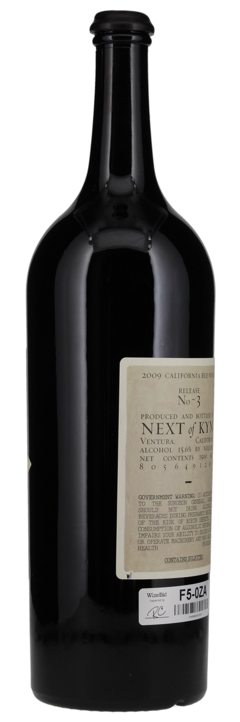 2009 Sine Qua Non Next Of Kyn No. 3 Red, 1.5ltr