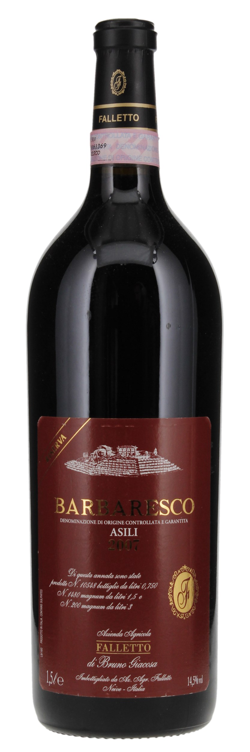2007 Bruno Giacosa Barbaresco Falletto Asili Riserva, 1.5ltr
