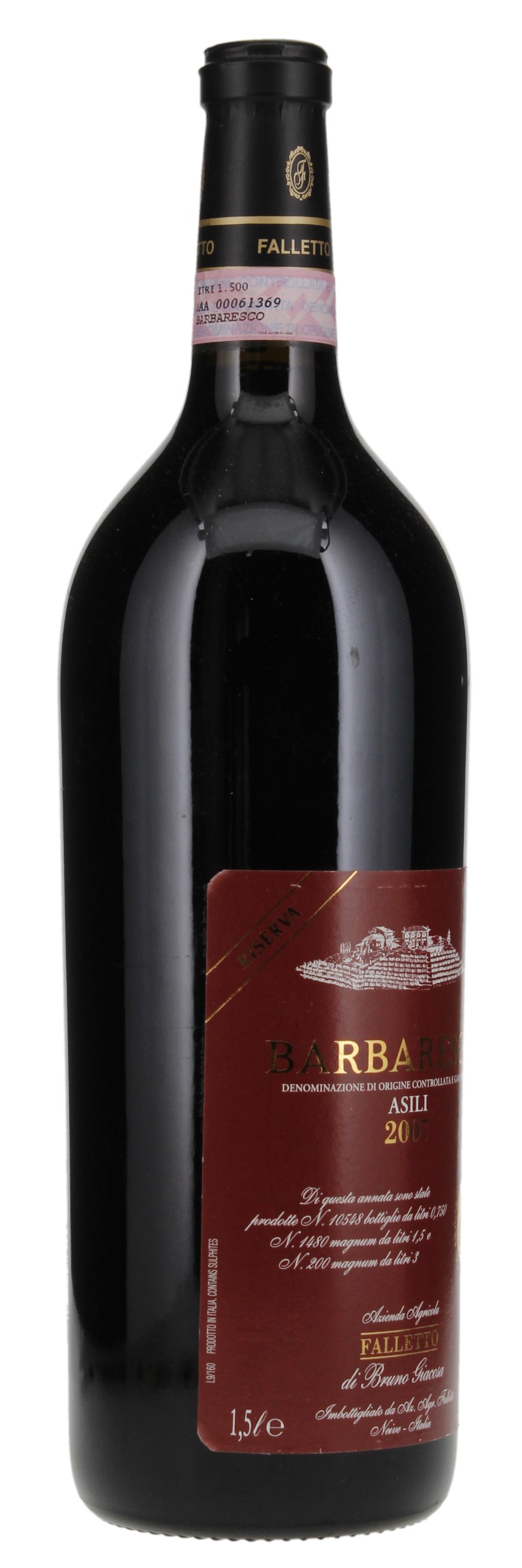 2007 Bruno Giacosa Barbaresco Falletto Asili Riserva, 1.5ltr