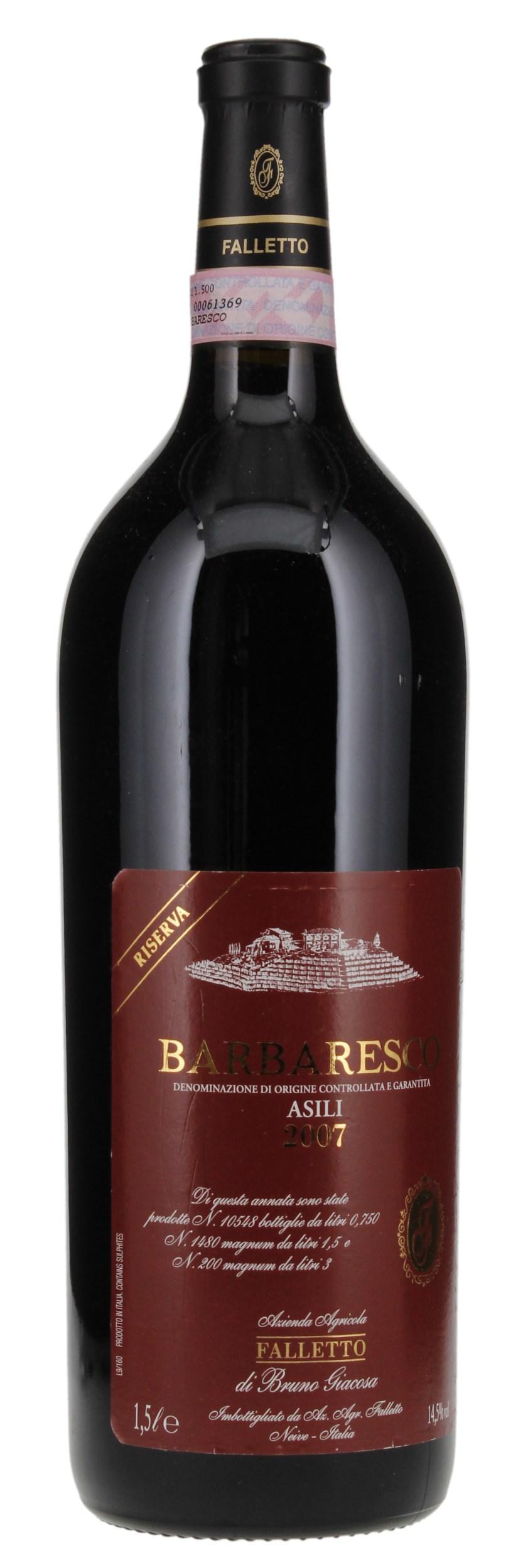 2007 Bruno Giacosa Barbaresco Falletto Asili Riserva, 1.5ltr