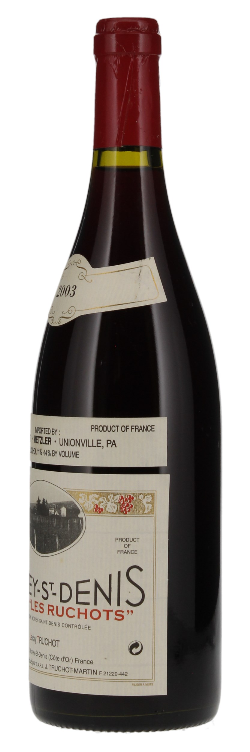 2003 Domaine J. Truchot-Martin Morey-St-Denis Les Ruchots Pinot