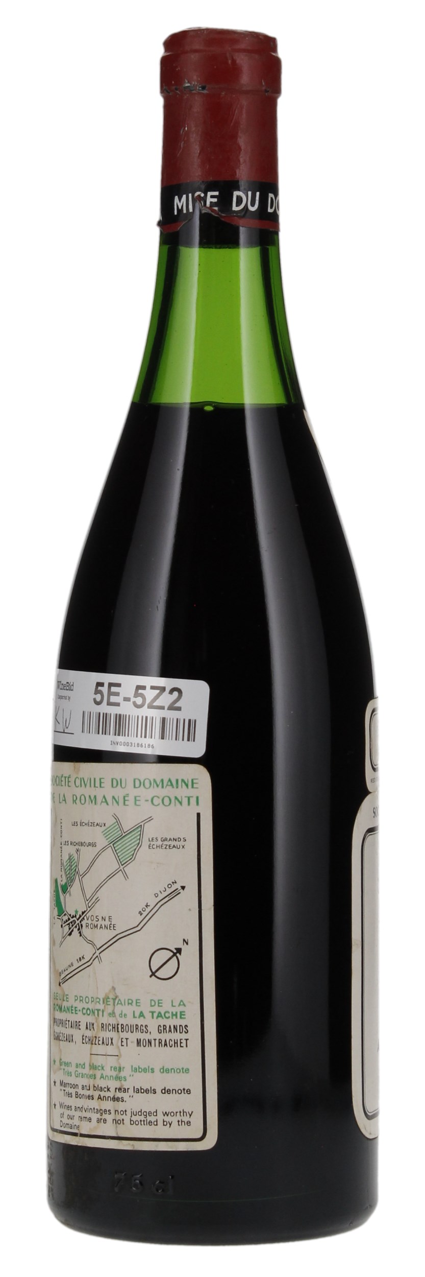1972 Domaine de la Romanee-Conti La Tache, 750ml