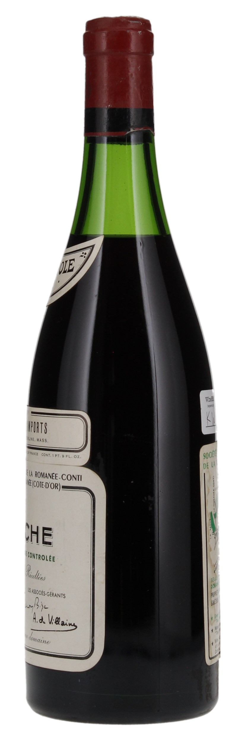 1972 Domaine de la Romanee-Conti La Tache, 750ml