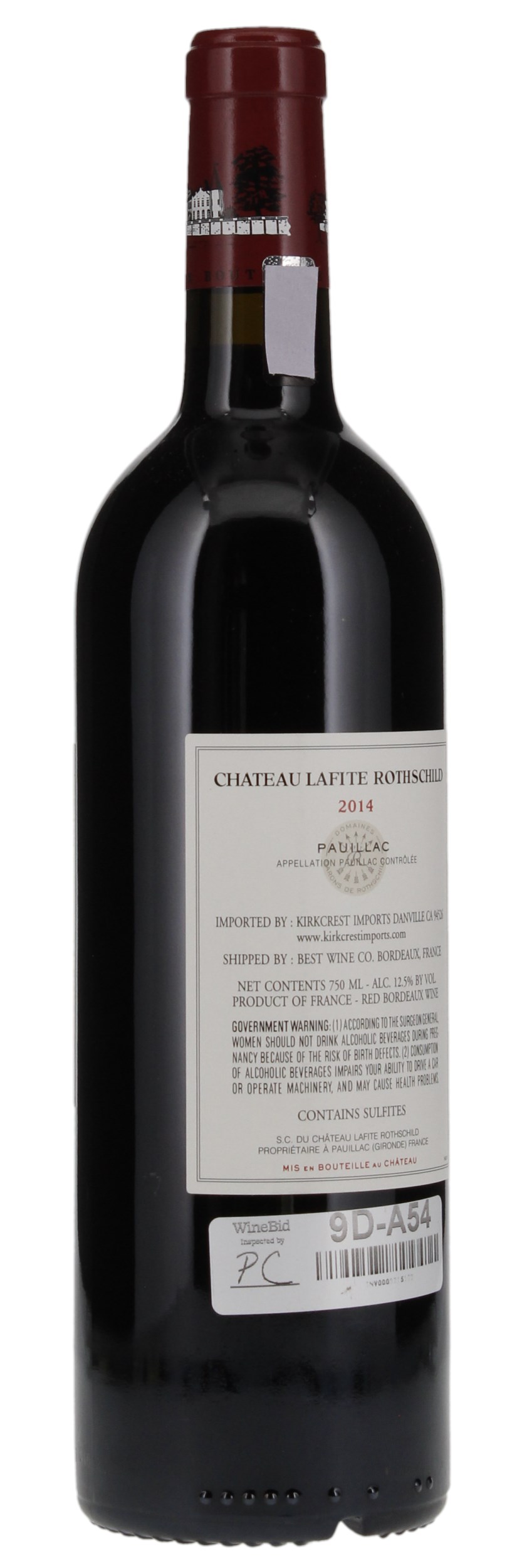2014 Château Lafite-Rothschild, 750ml