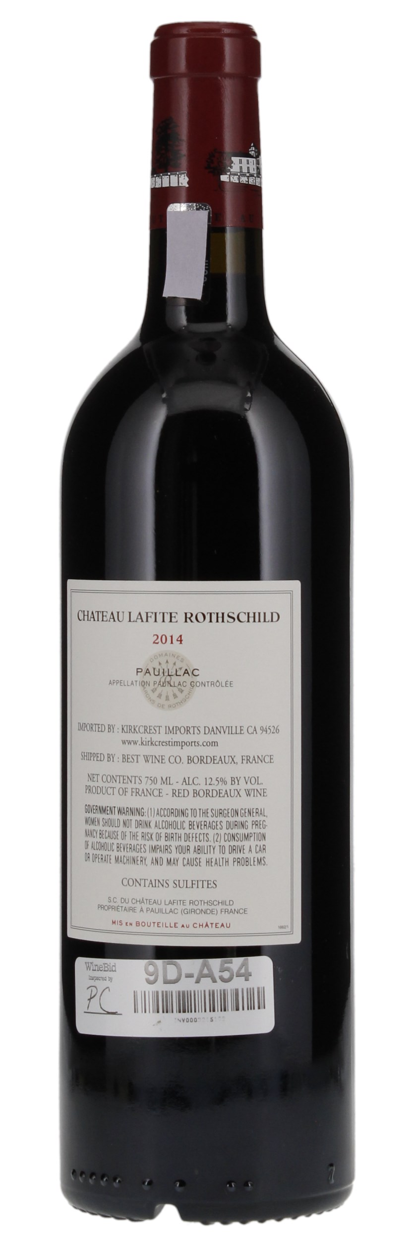 2014 Château Lafite-Rothschild, 750ml