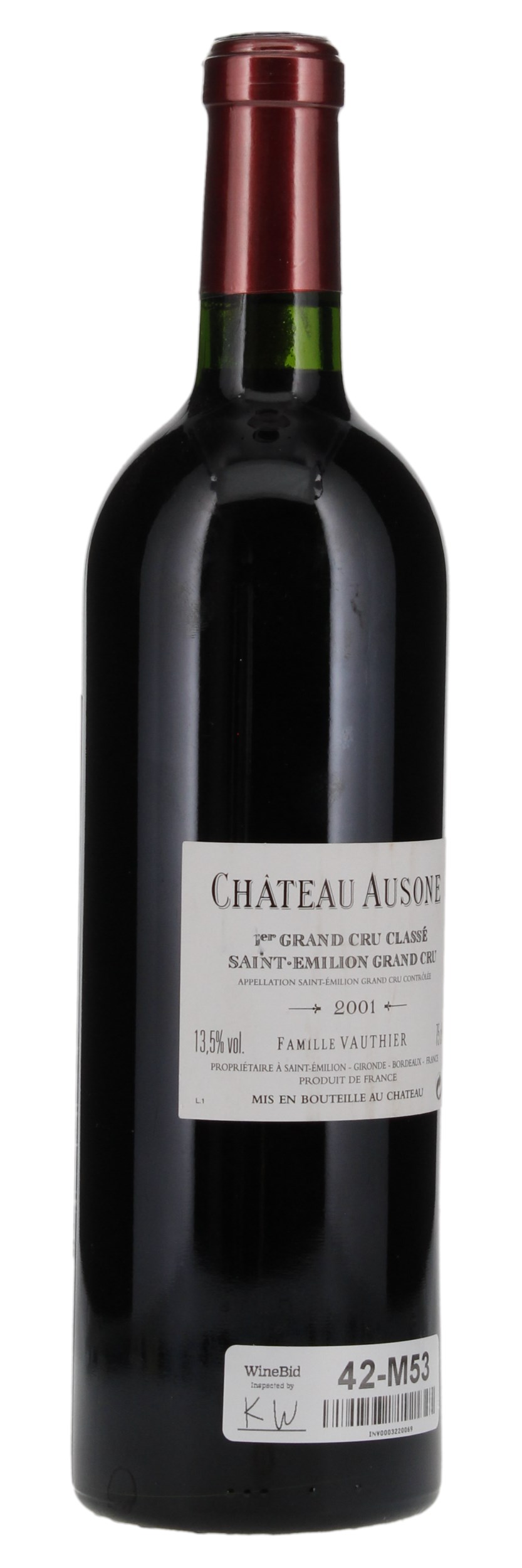 2001 Château Ausone, 750ml