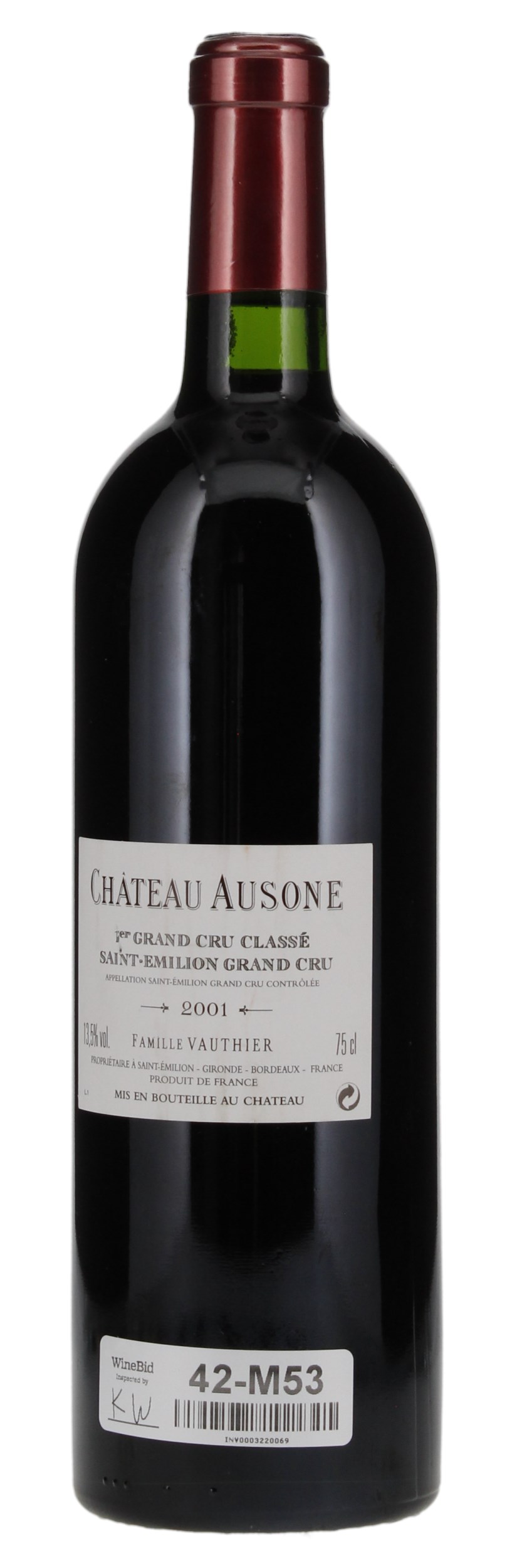 2001 Château Ausone, 750ml