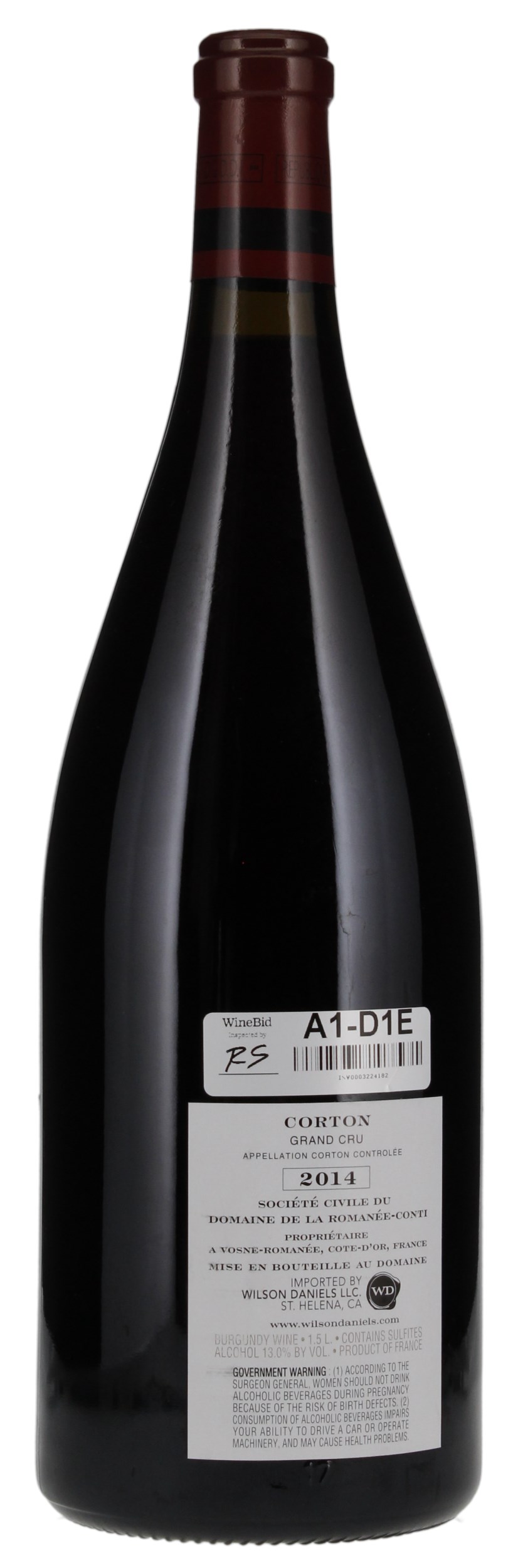 2014 Domaine de la Romanee-Conti Corton, 1.5ltr