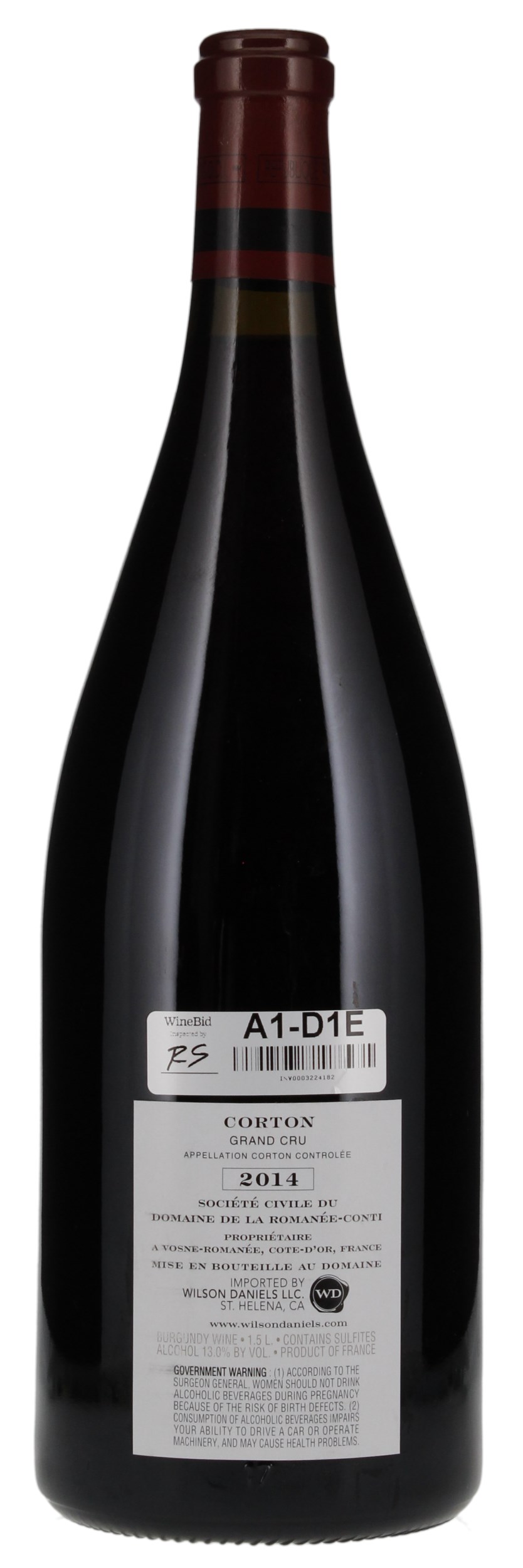 2014 Domaine de la Romanee-Conti Corton, 1.5ltr