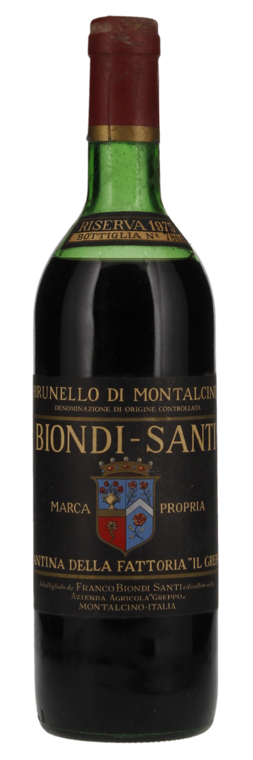1975 Biondi-Santi Tenuta Il Greppo Brunello di Montalcino Riserva, 750ml