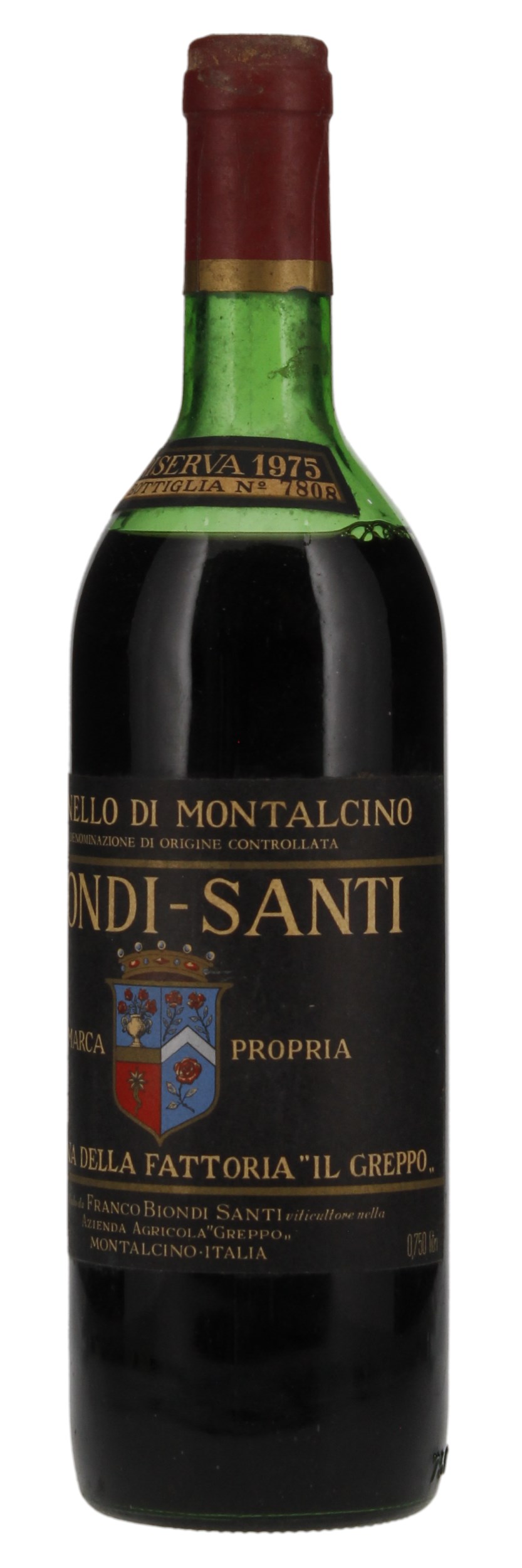 1975 Biondi-Santi Tenuta Il Greppo Brunello di Montalcino Riserva, 750ml