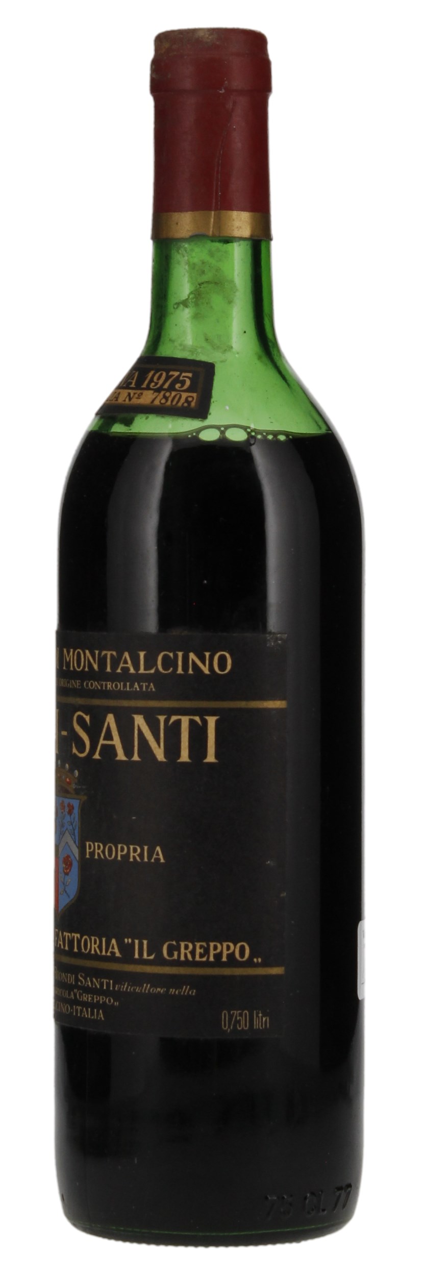 1975 Biondi-Santi Tenuta Il Greppo Brunello di Montalcino Riserva, 750ml