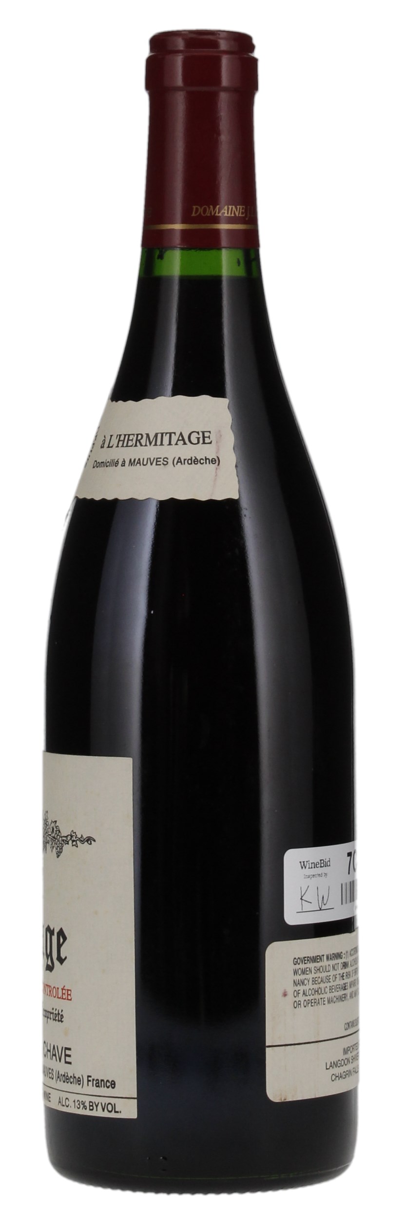 1991 Jean-Louis Chave Hermitage, 750ml
